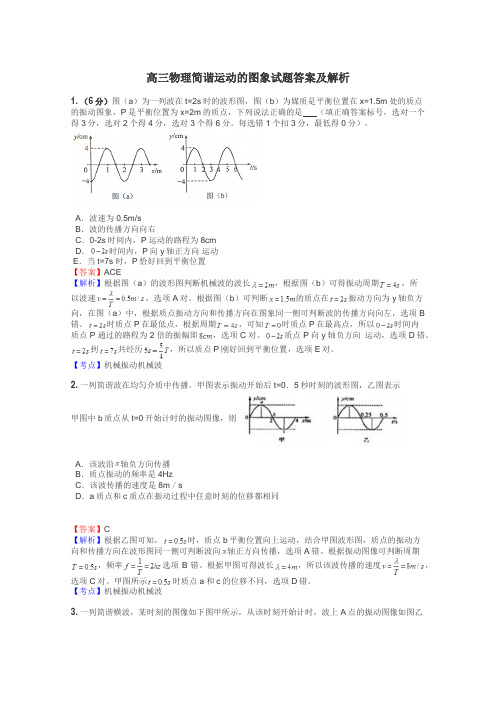 高三物理简谐运动的图象试题答案及解析
