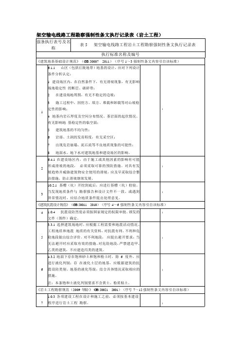 岩土工程强制性条文汇总