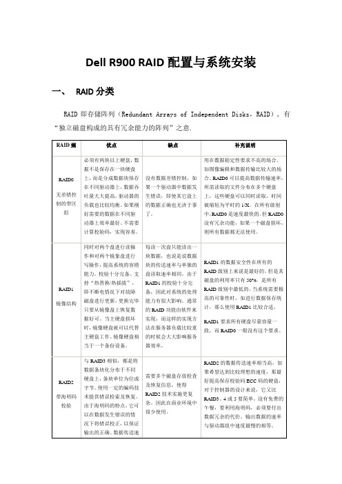 DELL 服务器 磁盘RAID制作与系统安装