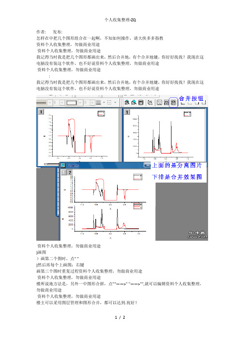 怎样在origin中把几个图形组合在一起