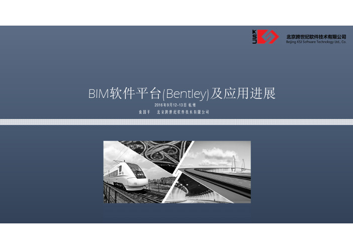 袁国平-BIM软件平台(Bentley)及应用进展