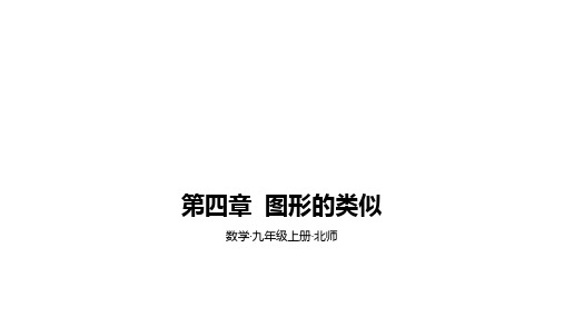 北师大版九年级上册数学第四章图形的相似素养拓展+中考真题课件