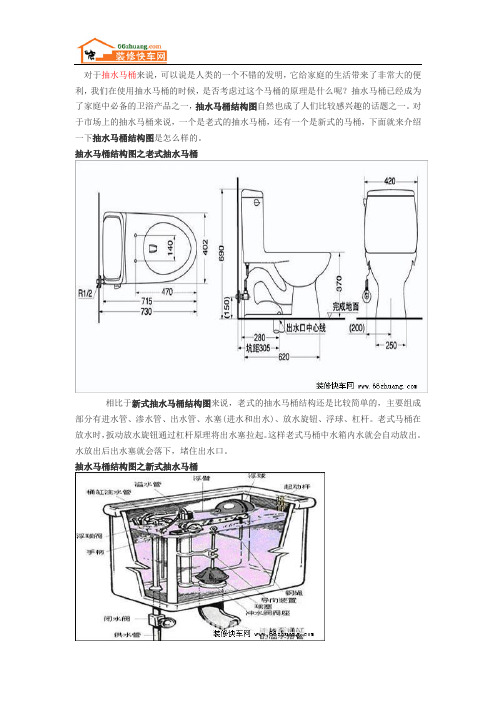 抽水马桶结构图是怎么样的 有几种类型