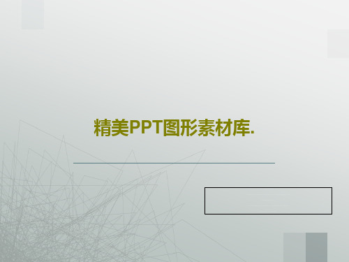 精美PPT图形素材库.共244页