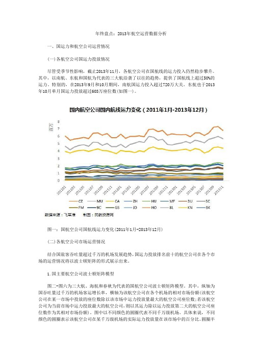 年终盘点：2013年航空运营数据分析报告