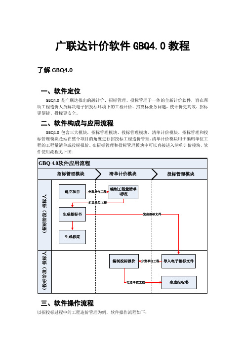 广联达计价GBQ4.0完整教程