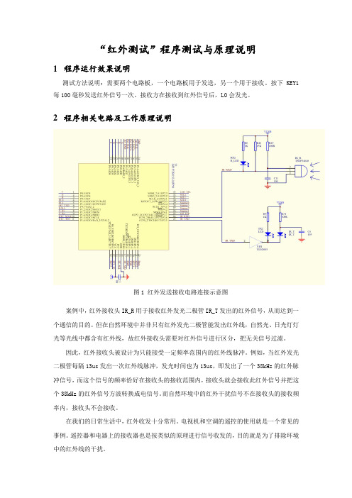 红外测试据原理与测试说明