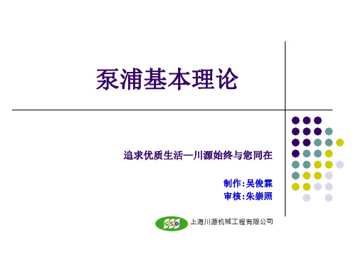 泵浦基本理论-通用版课件