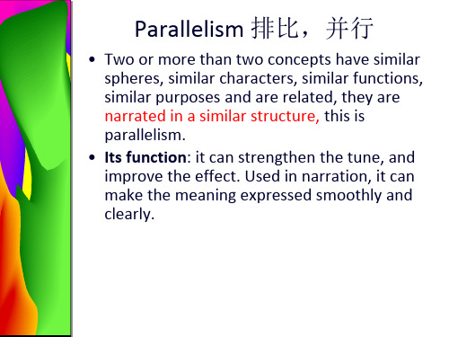 高级英语修辞手法parallelism