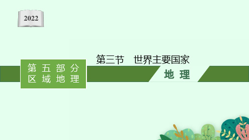 新教材高考地理湘教版一轮复习课件第十八章第三节世界主要国家