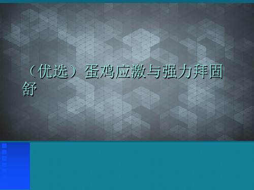 (优选)蛋鸡应激与强力拜固舒Ppt