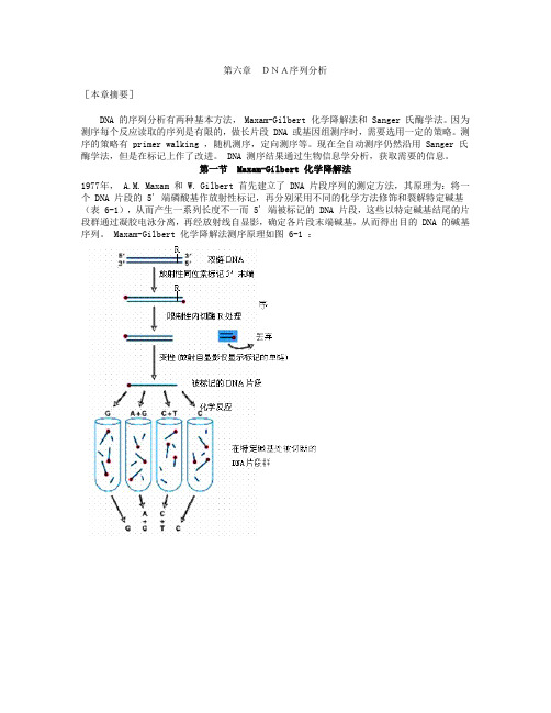 第六章 DNA序列分析