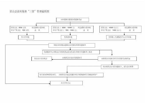 霍山县农村集体三资管理流程图