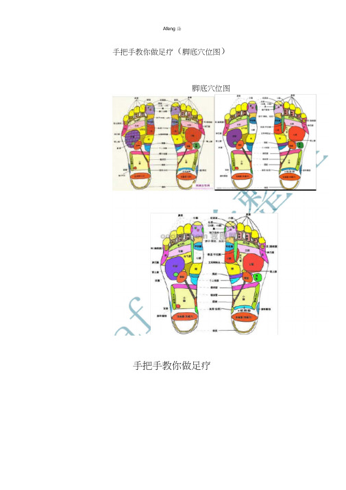 手把手教你做足疗脚底穴位图