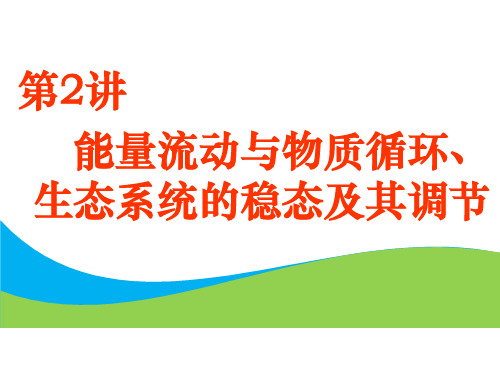 高考总复习《生物》能量流动与物质循环、生态系统的稳态及其调节ppt课件