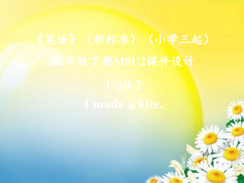 外研版Module8Unit2Imadeakite.课件