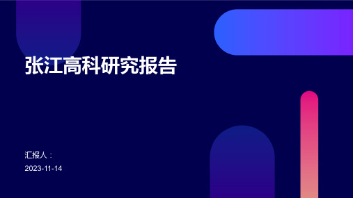 张江高科研究报告