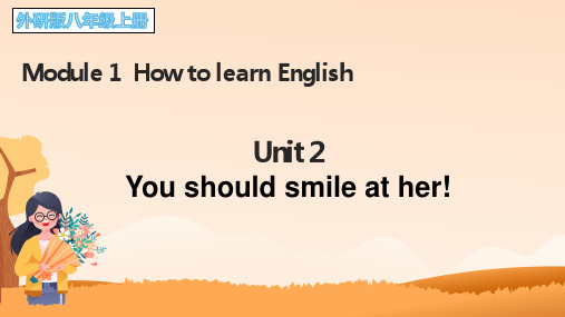 外研版八年级英语上册Module 1 How to learn English Unit 2  课件