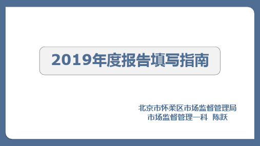 2019年度报告填写指南