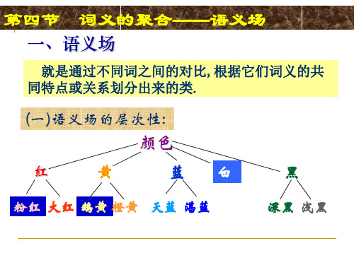 现代汉语第四节词义聚合