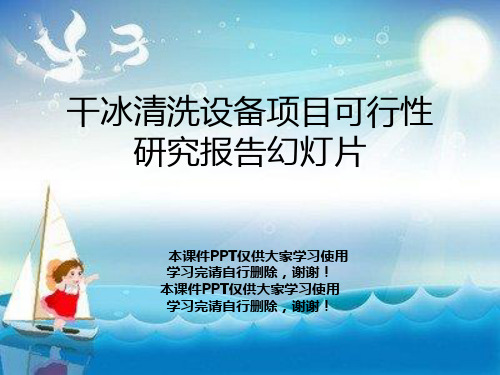 干冰清洗设备项目可行性研究报告幻灯片