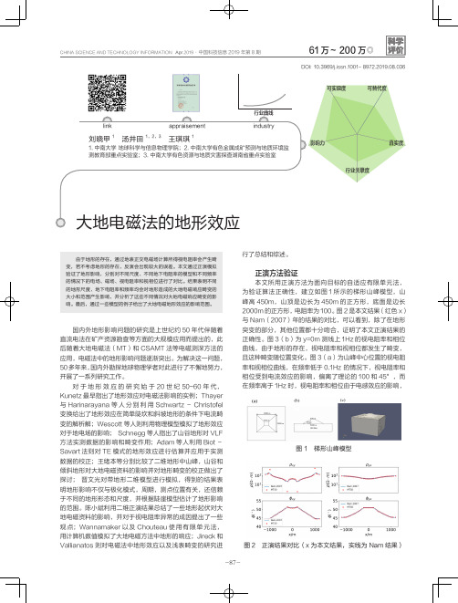 大地电磁法的地形效应