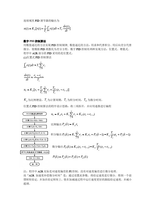 数字PID控制算法