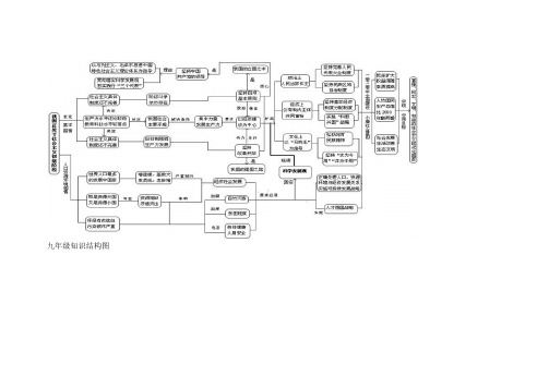 九年级知识结构图