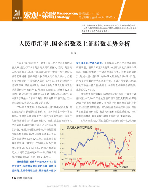 人民币汇率、国企指数及上证指数走势分析