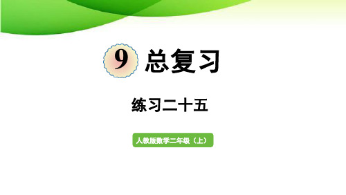 二年级上册总复习练习二十五人教版2025版