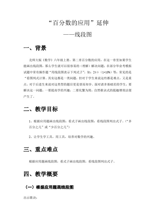 百分数应用的延伸——线段图