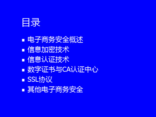 电子商务安全技术概述(ppt 79页)