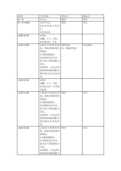 员工每日-工作流程