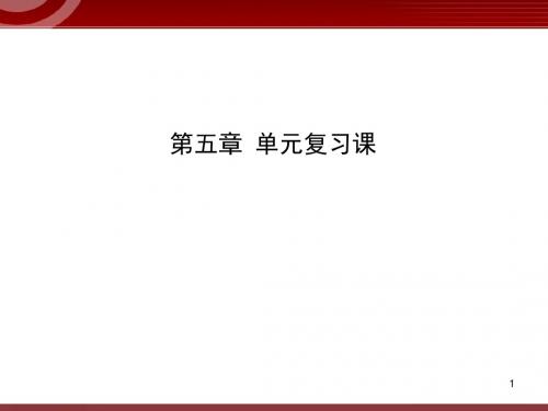 新人教版初中物理复习课件：第5章 透镜及其应用 单元复习课(人教版八年级上)