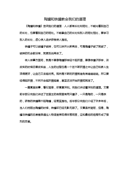 陶罐和铁罐优缺点对比表格