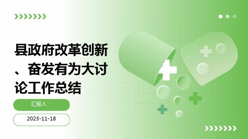 县政府改革创新、奋发有为大讨论工作总结