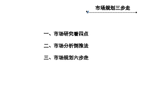 市场分析和规划布局方法