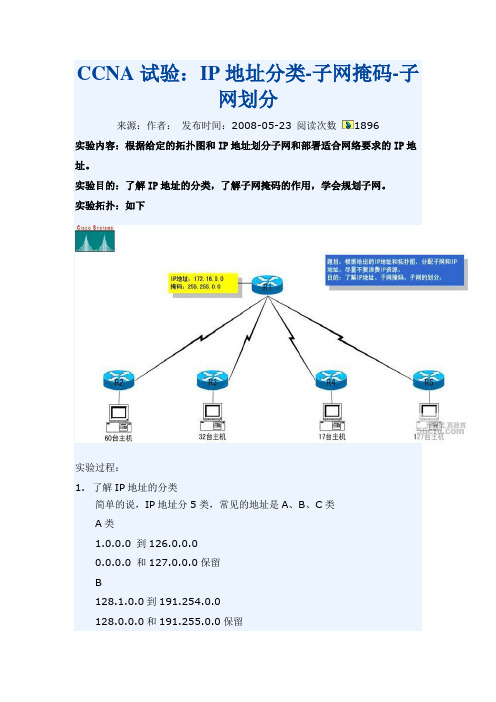 子网掩码