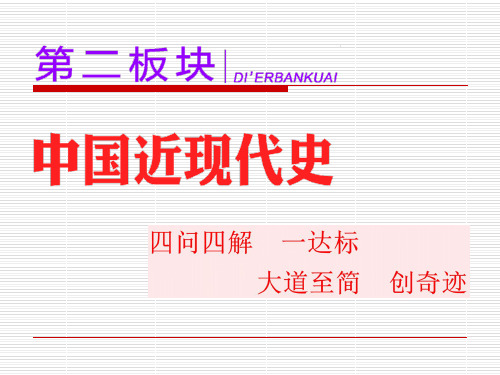 2020届二轮复习：通史整合五  中华文明的阵痛与转型——晚清时期 (课件)(119张)