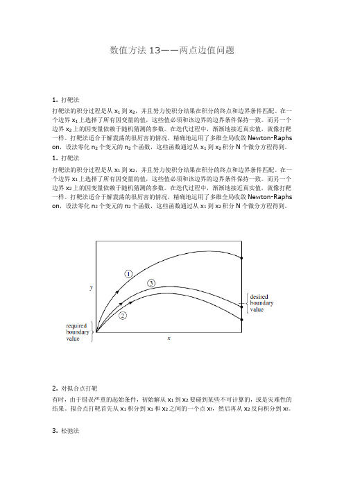 数值方法——两点边值问题