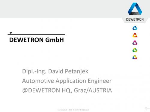 Vehicle Dynamics and E-Mobility with DEWETRON 2016--中文