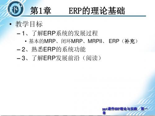 ERP的理论基础  ppt课件