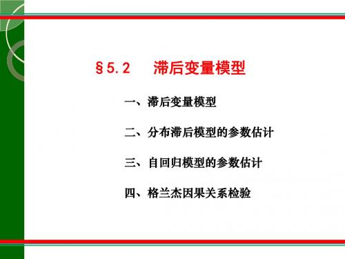 滞后变量模型-PPT文档资料