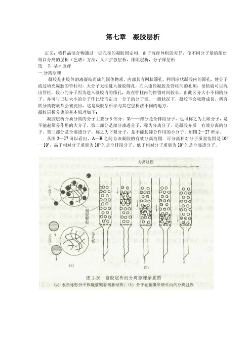 生物制药工艺学课件讲稿—凝胶层析