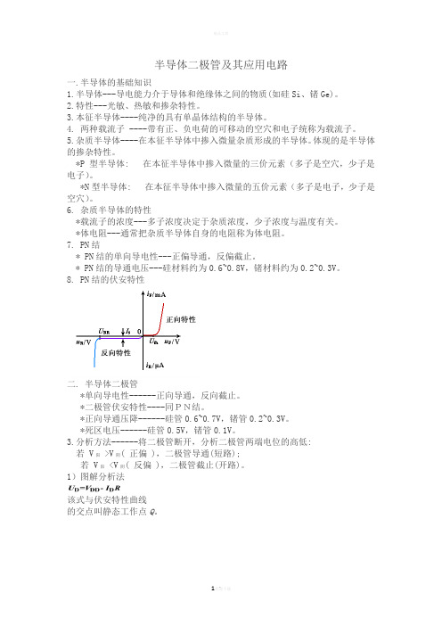 模拟电子技术总结复习资料