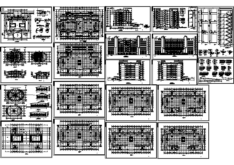 【设计图纸】某教学楼全套施工图(精选CAD图例)