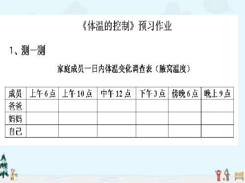 中小学优质课件体温的调节课件.ppt