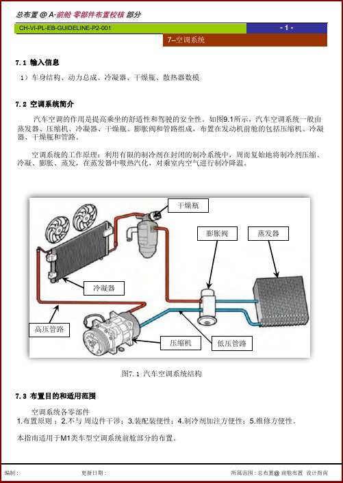 整车集成设计指南(空调系统布置)