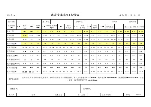 水泥搅拌桩