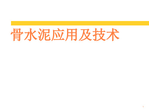 骨水泥及应用技术PPT课件